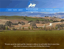 Tablet Screenshot of happycanyonvineyard.com